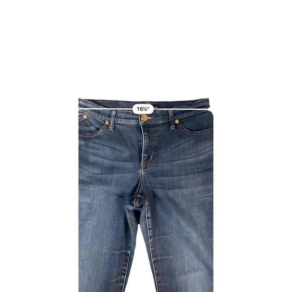 Rock & Republic Kendra Curvy Bootcut Jeans Dark Wash Blue Denim 14 M R011738 - Picture 7 of 8